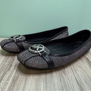 Michael Kors Sparkly Black Flat